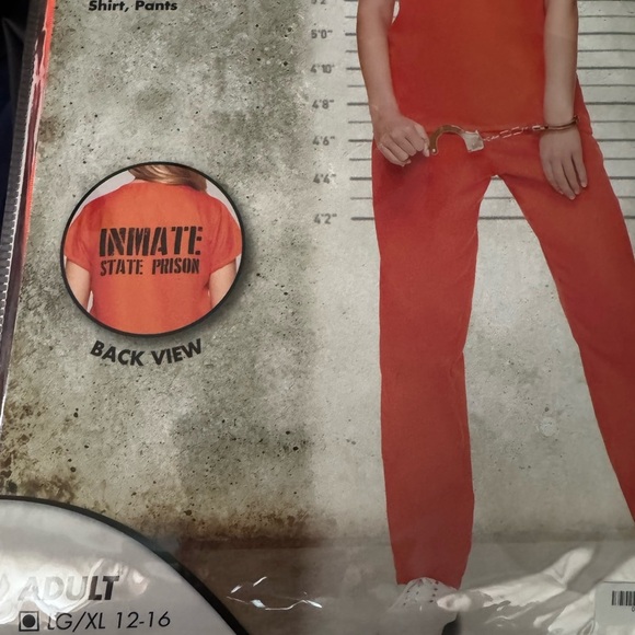 NWT Spirit Halloween Costume Women Size XL (12-16) Got Busted Costume Cosplay - Picture 2 of 9